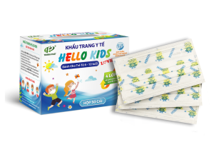 Khẩu Trang Y Tế Hello Kids ( Hoạ Tiết Minions  - 50 cái / hộp )